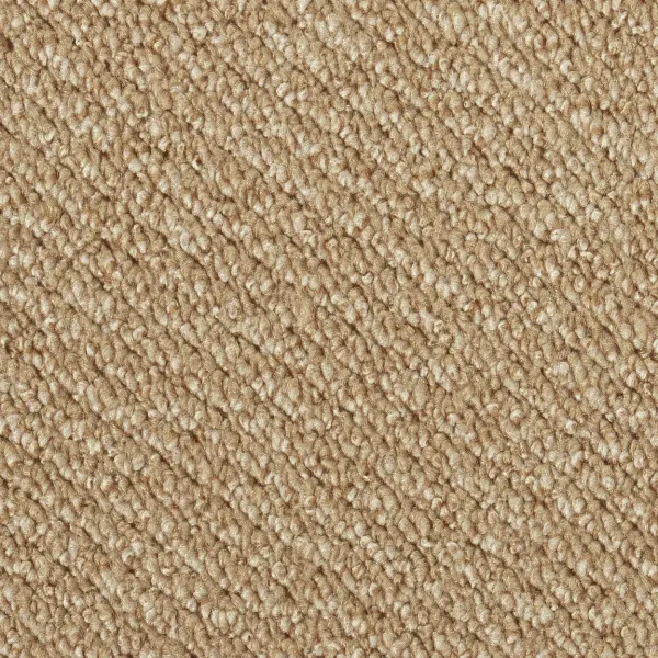 Rechteckige Draufsicht vom Vorwerk Telma Teppichboden in gold – edler Teppichboden für exklusive Wohnakzente